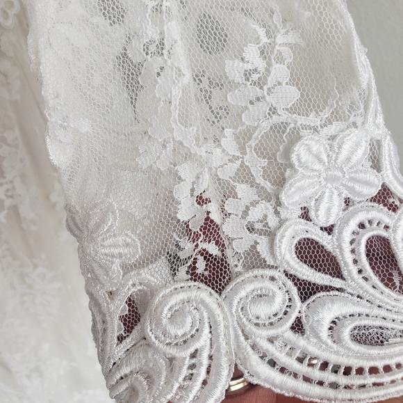 Jessica Mcclintock Gunne Sax Vintage Wedding Dress - Picture 10 of 16